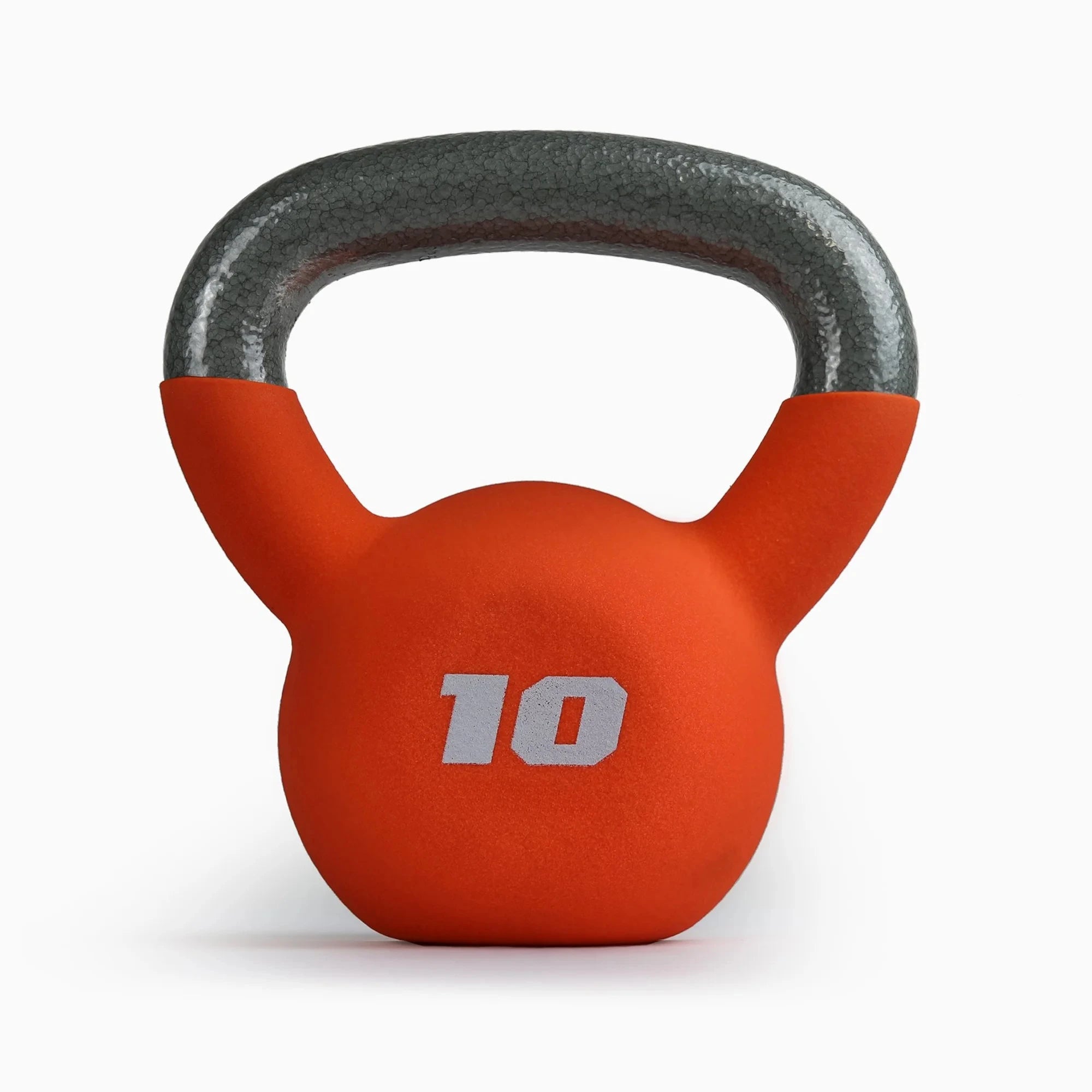 10lb Neoprene Coated Kettlebell, Orange