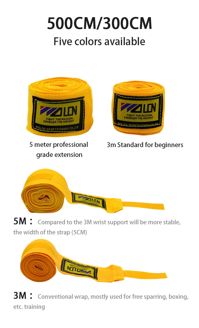 Cotton Boxing Hand Wraps – 1.5M to 5M