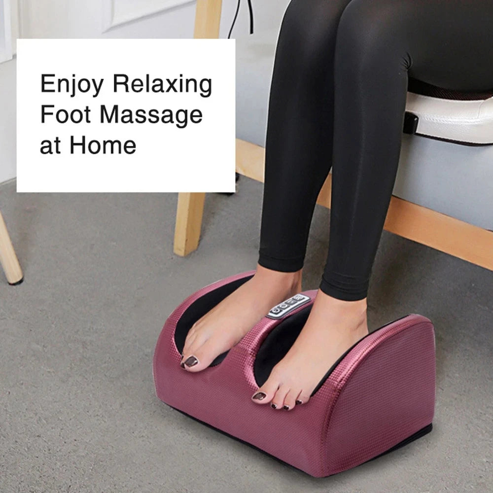 Electric Shiatsu Foot & Calf Massager – Heated Deep Tissue Relief Machine