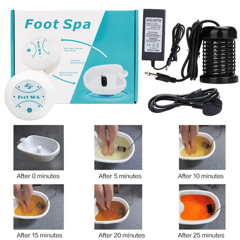 Detox Ionic Foot Spa Massager – Health Therapy & Vibration Cleanse Machine