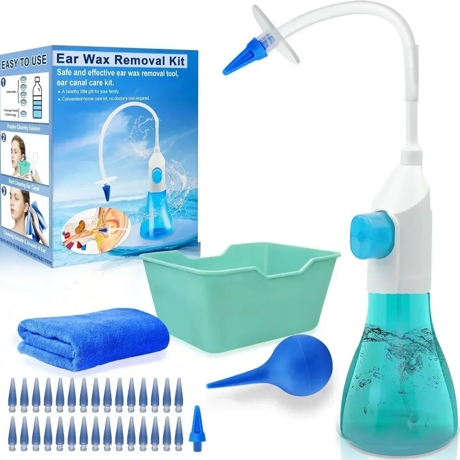 Electric Ear Wax Removal Kit – Soft Spray Irrigator
