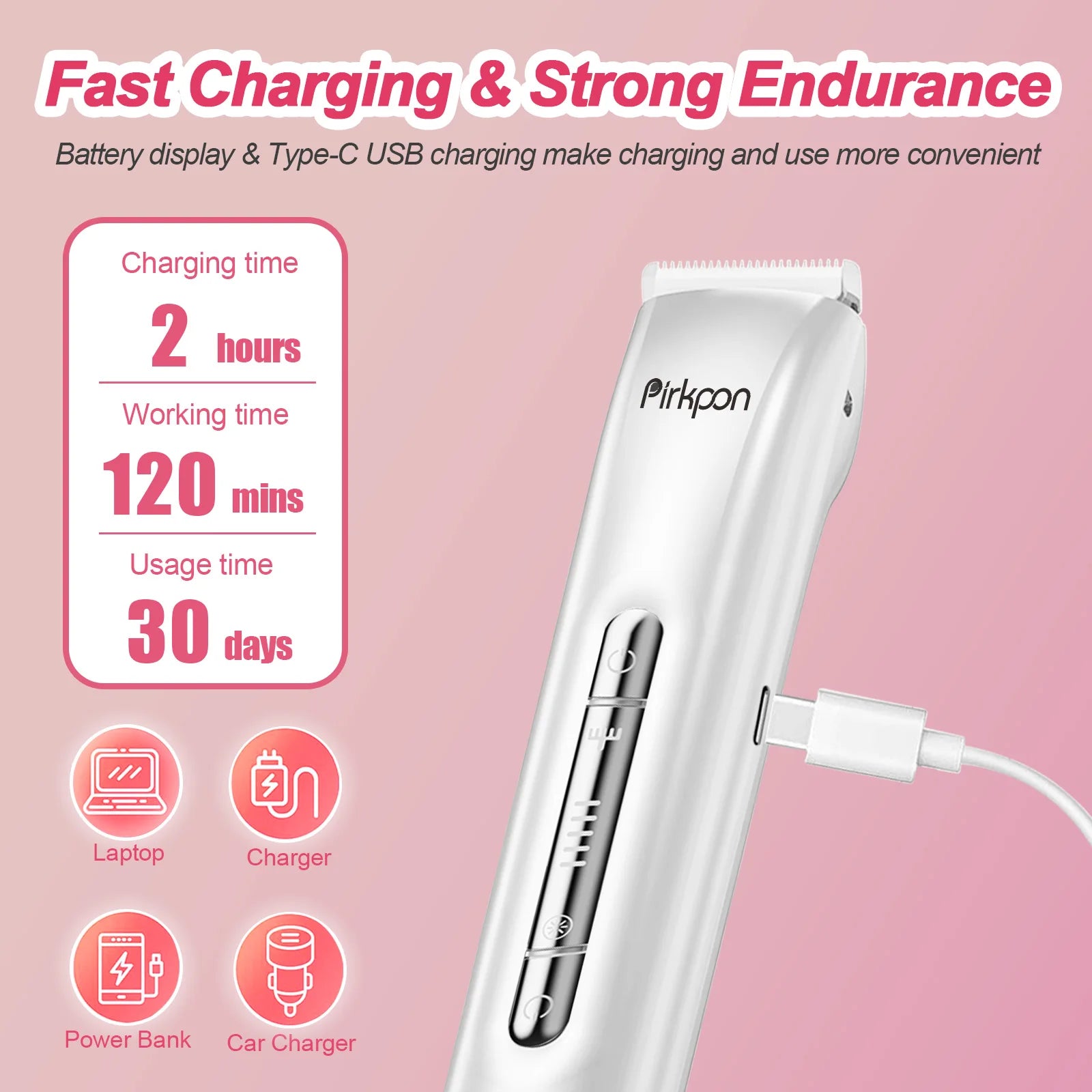 Rechargeable Dual-Head Women’s Shaver – Waterproof & Painless