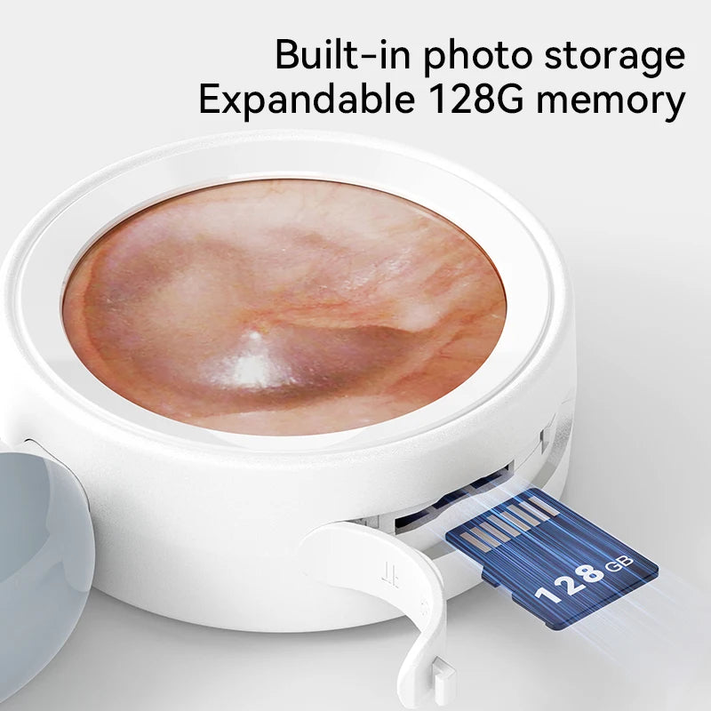 1080P Ear Camera with IPS Display & 12 Replaceable Tips