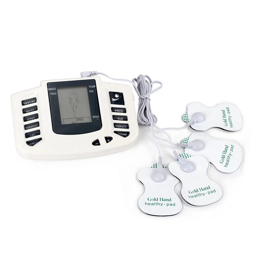Full Body TENS Muscle Electrostimulator – 16-Pad Digital Meridian EMS Massager Set