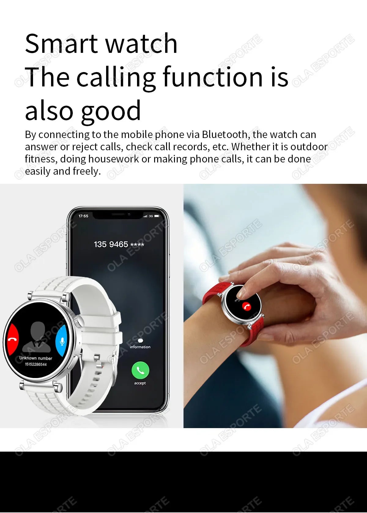 2024 NFC Smartwatch Women 1.27" AMOLED