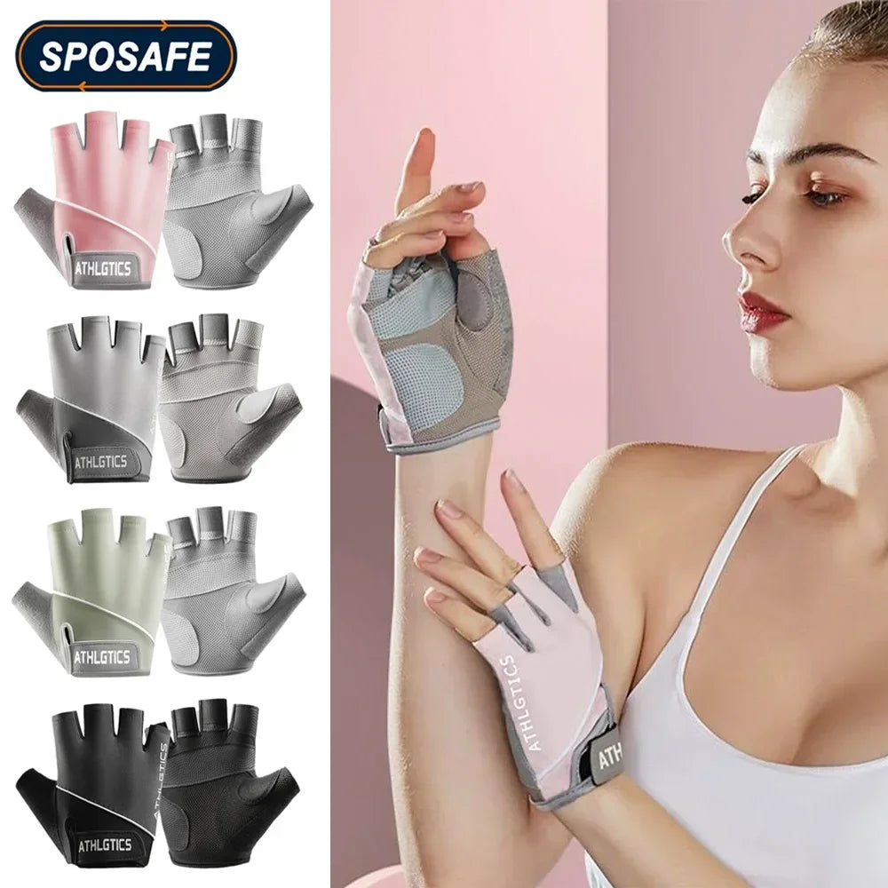 Breathable Fingerless Workout Gloves – Unisex