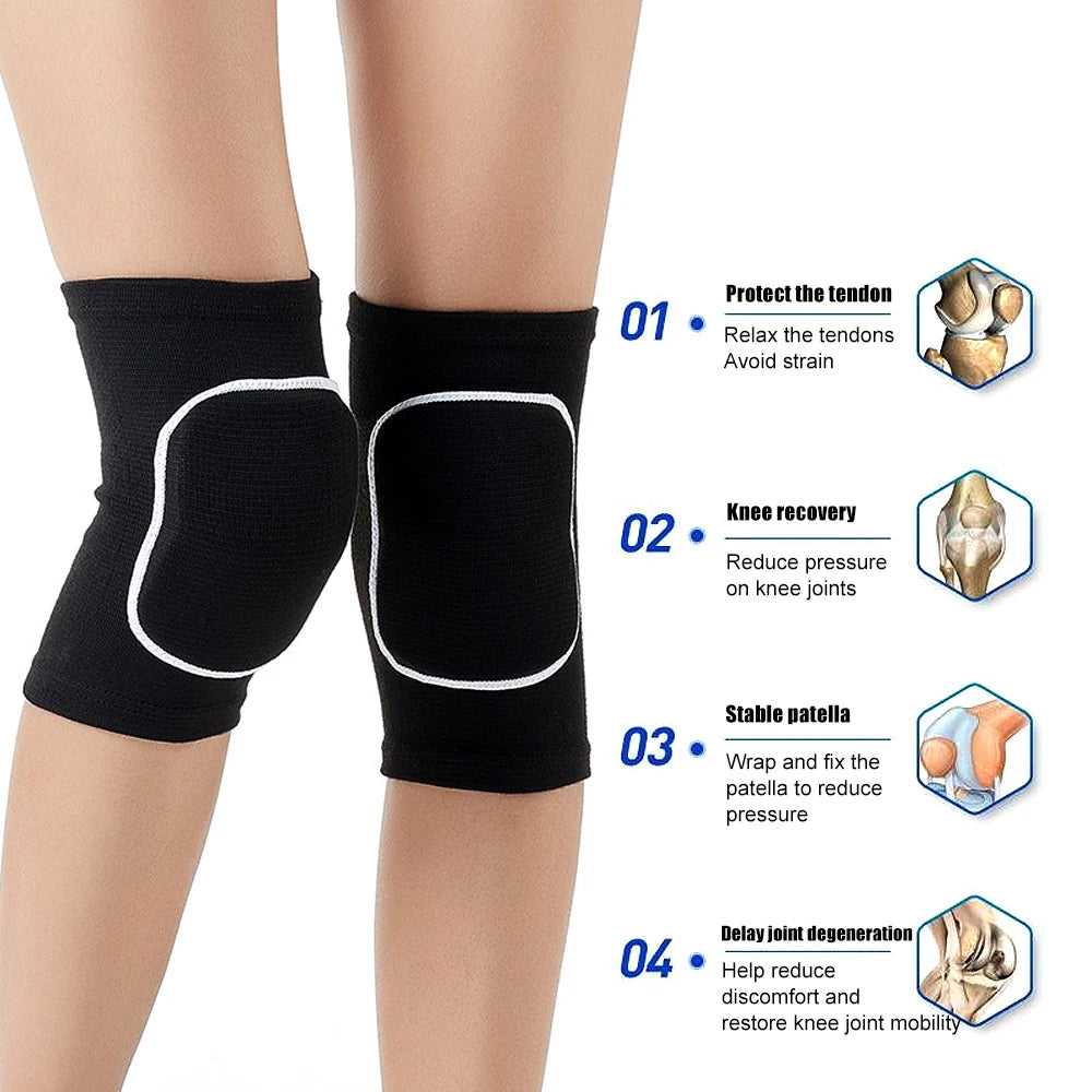1 Pair Sports Knee Pads – Protective Knee Braces for All Ages