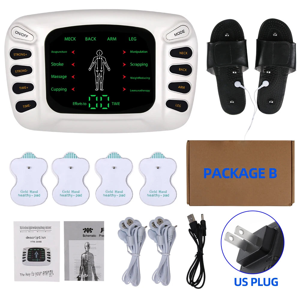 TENS & EMS Electrostimulator – Physiotherapy Pulse Muscle Massager