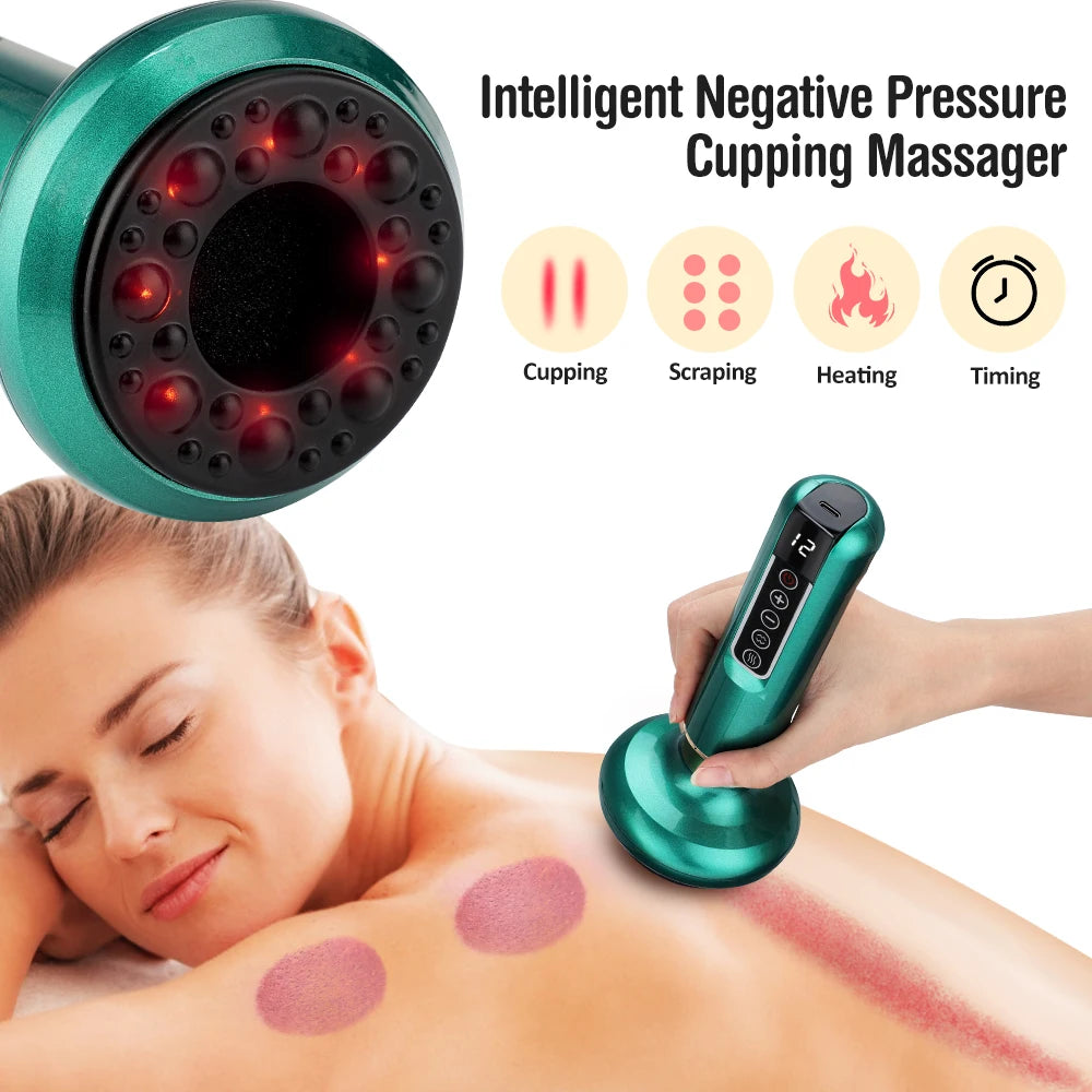 Electric Cupping Massager – Vacuum GuaSha & Anti-Cellulite Slimming Device