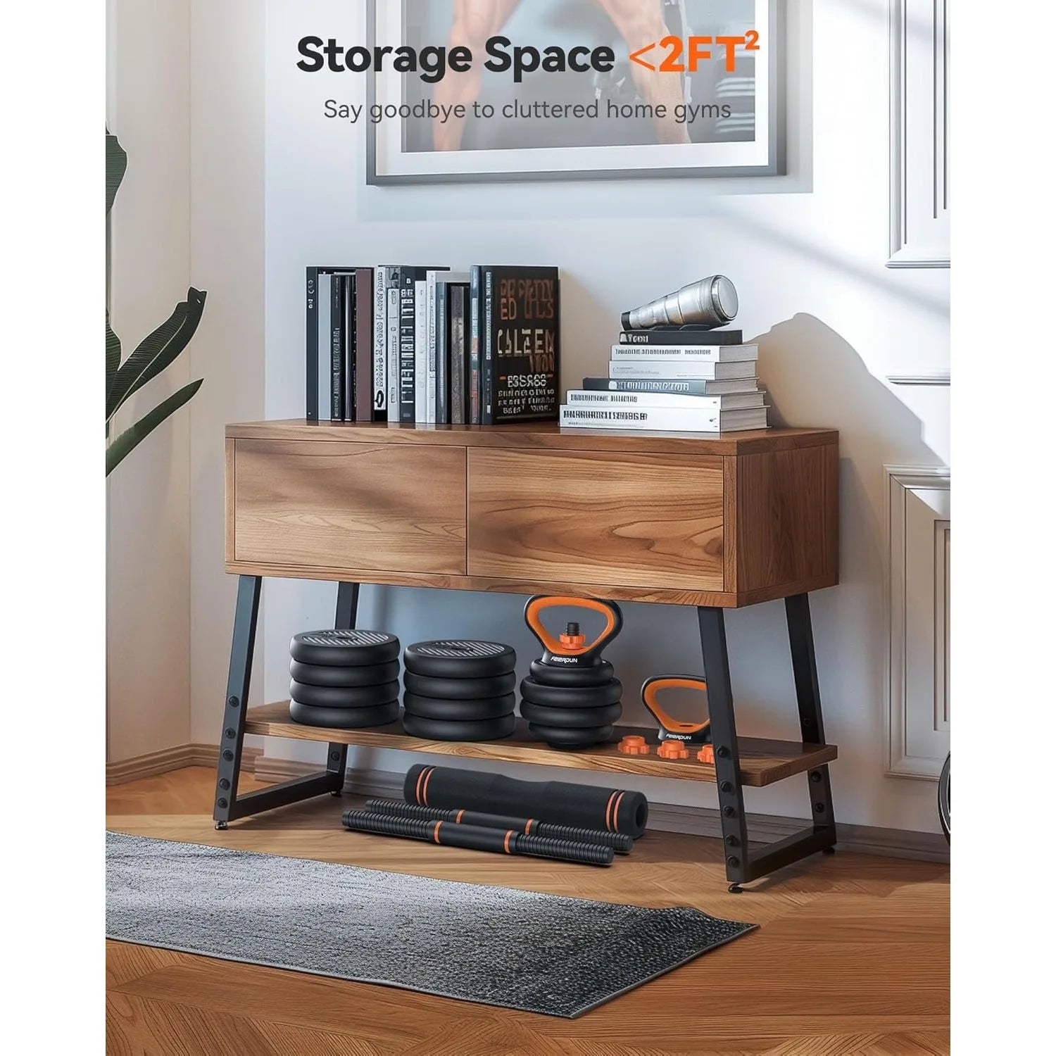 5-in-1 Adjustable Dumbbell Set & Barbell System