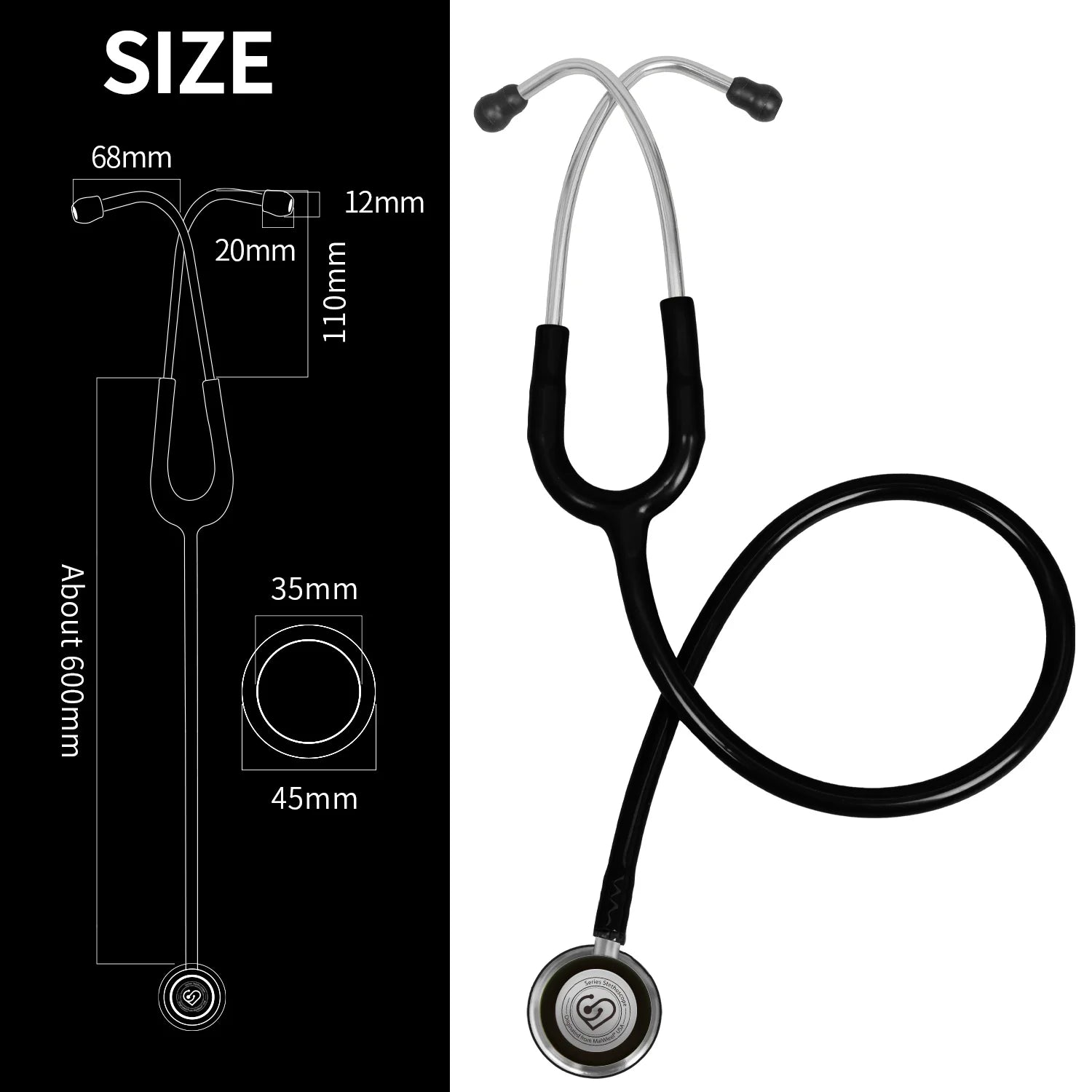 Professional Double-Sided Cardiology Stethoscope