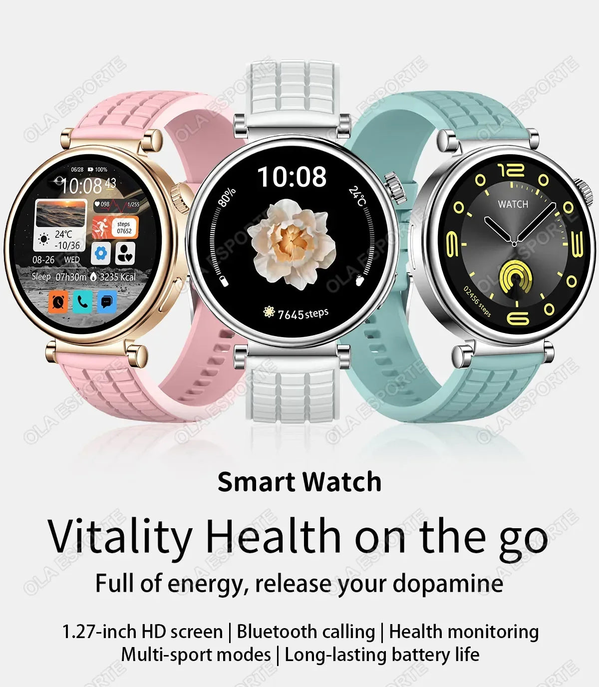 2024 NFC Smartwatch Women 1.27" AMOLED