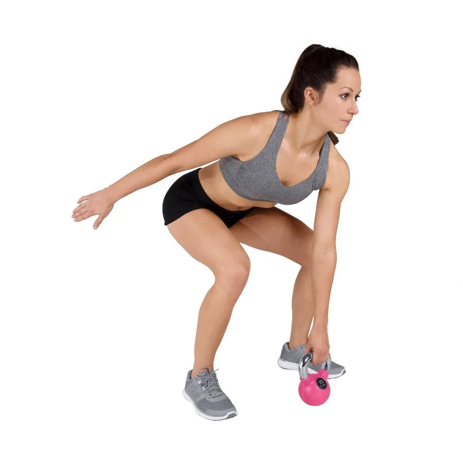 Rubber Coated Kettlebell 10lb Single