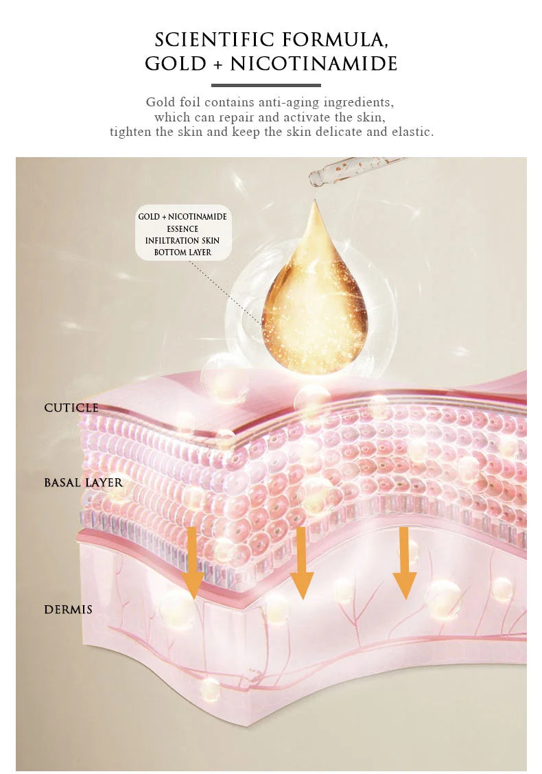 ARTISCARE 24K Gold Serum Set – 3pcs Hydrating & Eye Care Kit