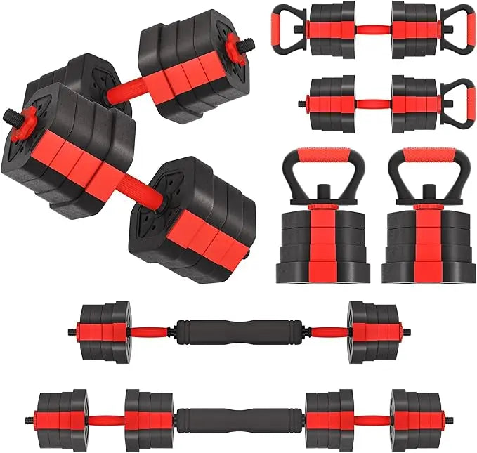 VIVITORY Adjustable Dumbbell Set – Non-Rolling Free Weights