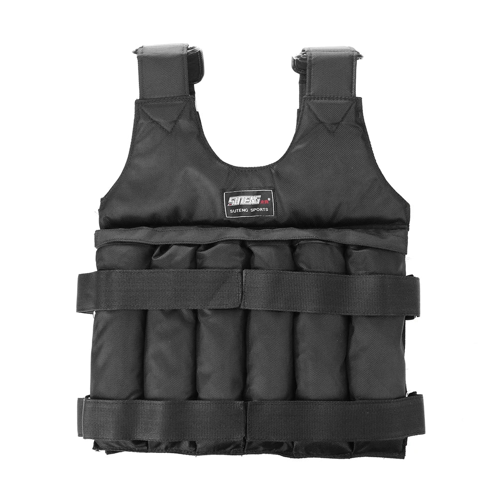 Adjustable Weight Vest Jacket – 3kg to 50kg Fitness Training Gear