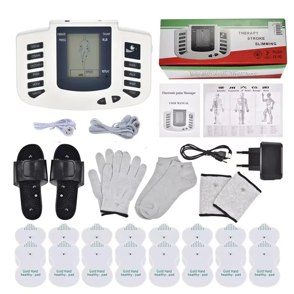 Electrostimulator Physiotherapy TENS Machine – 12-Mode EMS Pulse Acupuncture Massager
