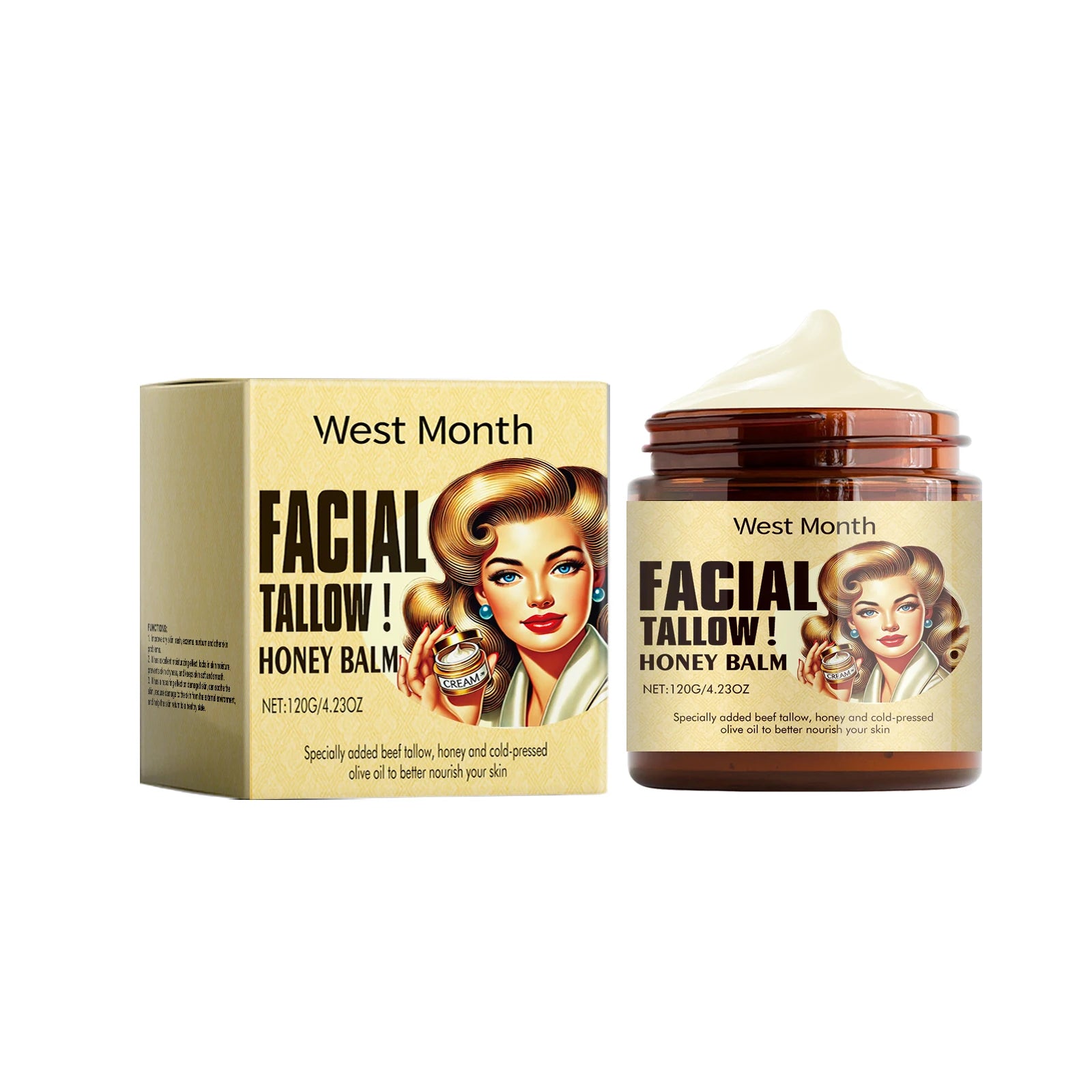 Beef Tallow Moisturizing & Firming Face Cream