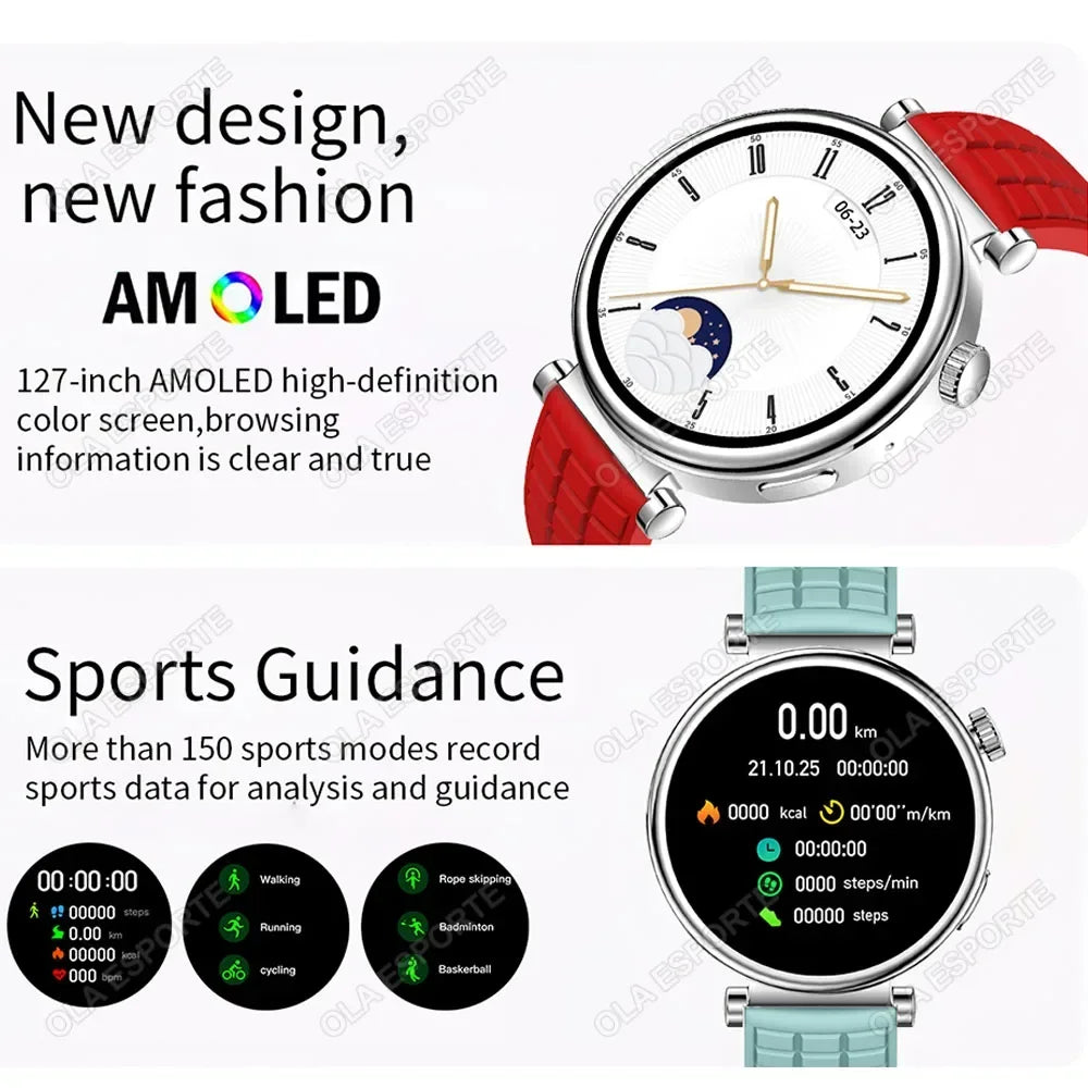 2024 NFC Smartwatch Women 1.27" AMOLED