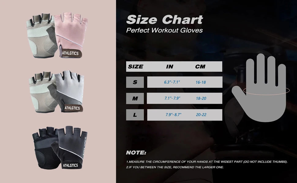 Breathable Fingerless Workout Gloves – Unisex