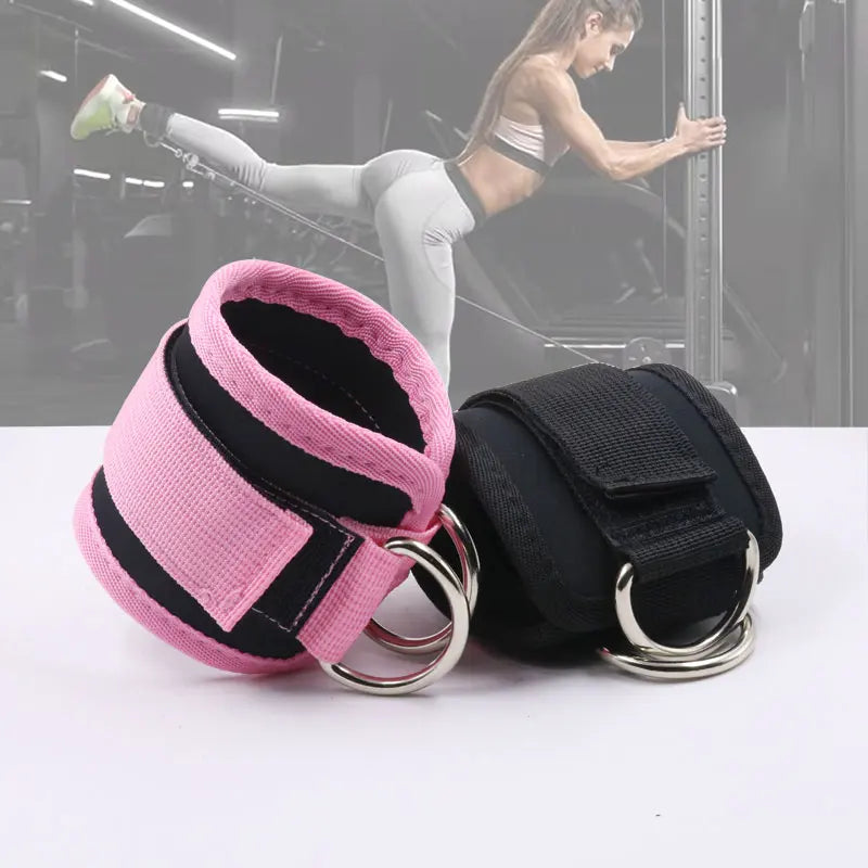 Adjustable Neoprene Padded Gym Ankle Straps