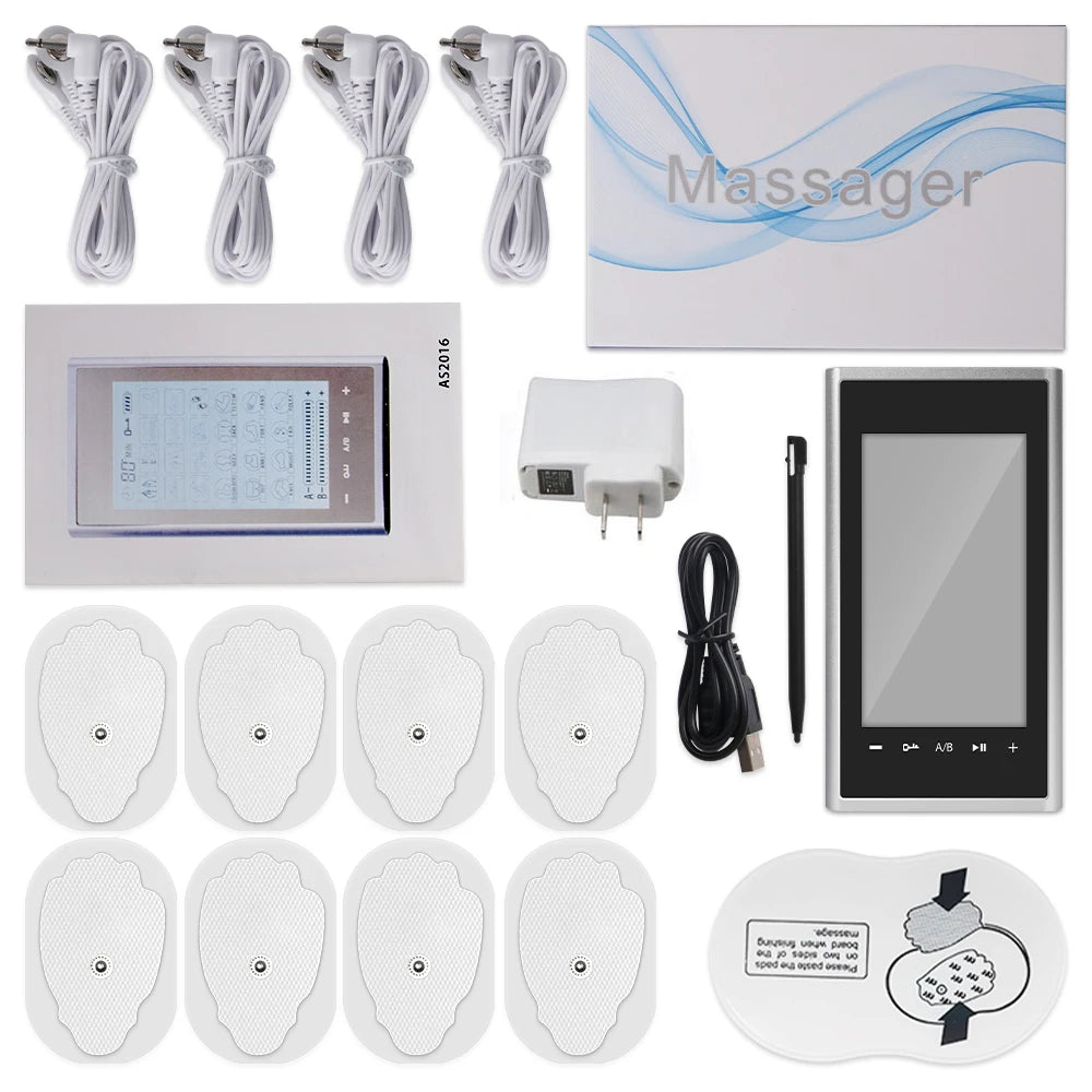 TENS & EMS Muscle Stimulator – 24-Mode Digital Therapy Slimming Machine