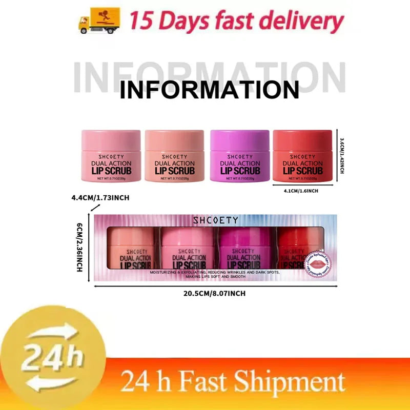 Korean Pink Lip Scrub – Exfoliating & Brightening Lip Care