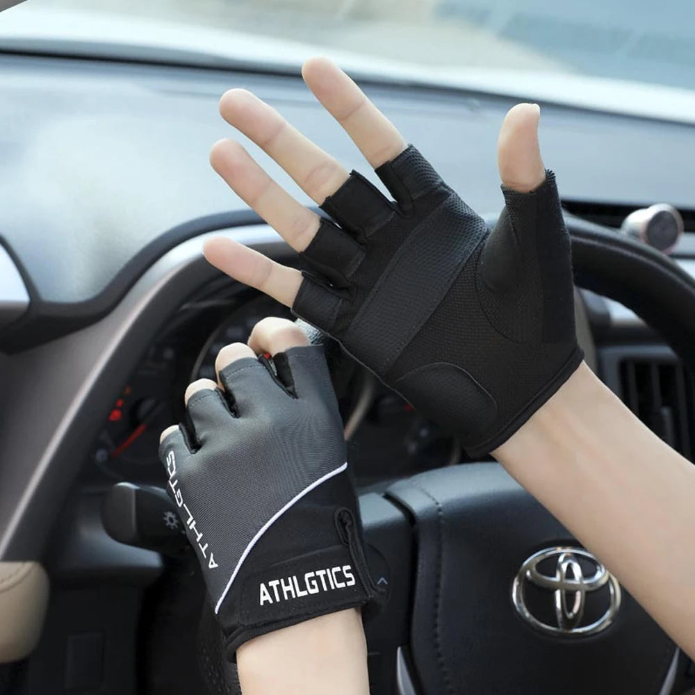 Breathable Fingerless Workout Gloves – Unisex
