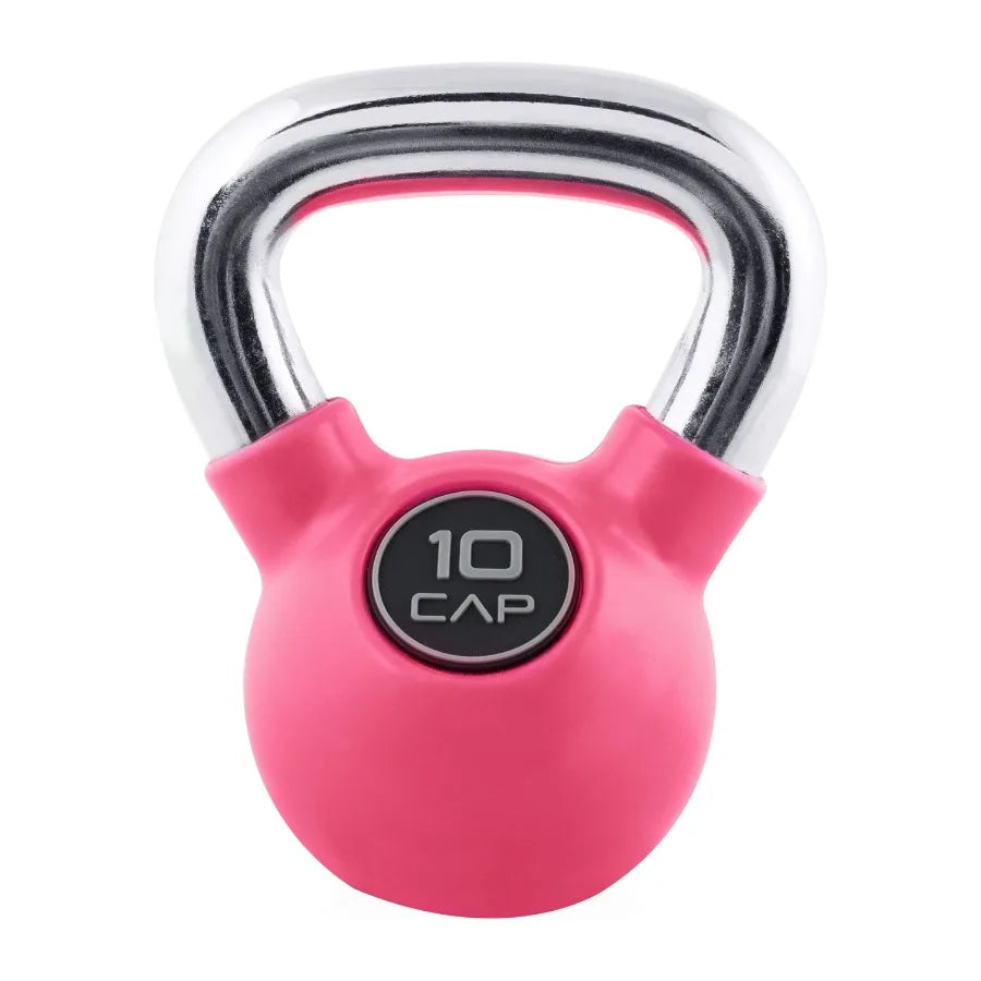 Rubber Coated Kettlebell 10lb Single