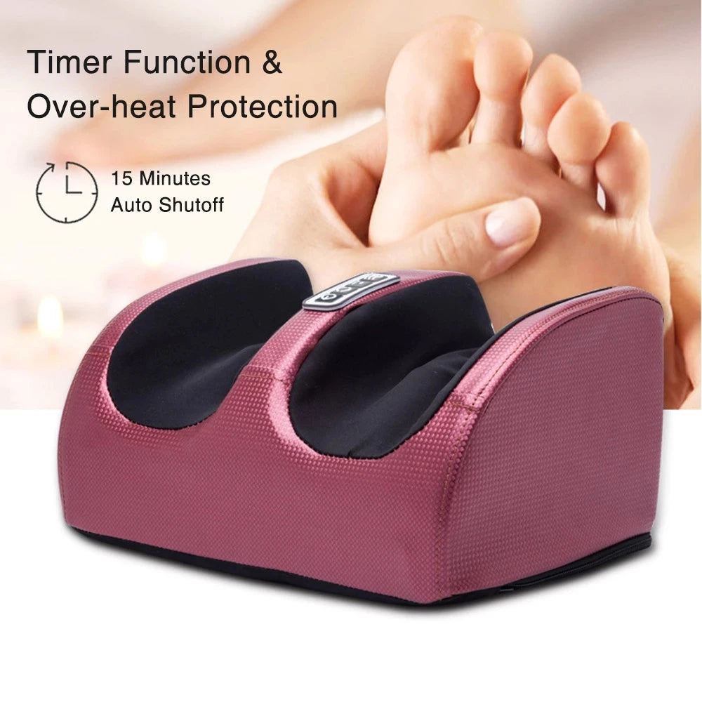 Electric Shiatsu Foot & Calf Massager – Heated Deep Tissue Relief Machine