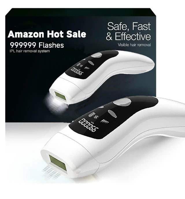 Permanent IPL Laser Hair Removal & Epilator Device