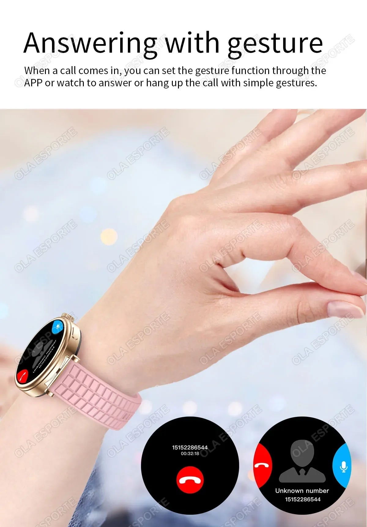 2024 NFC Smartwatch Women 1.27" AMOLED