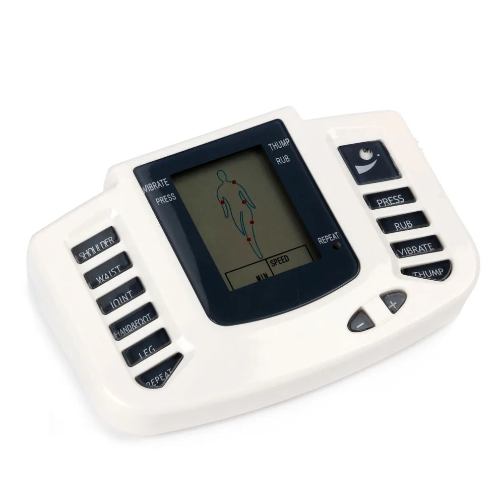 Full Body TENS Muscle Electrostimulator – 16-Pad Digital Meridian EMS Massager