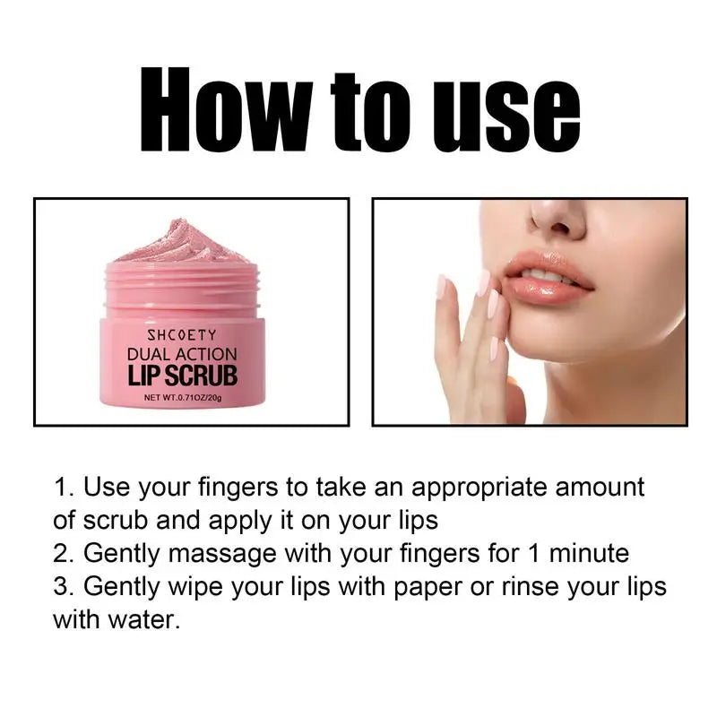 Korean Pink Lip Scrub – Exfoliating & Brightening Lip Care