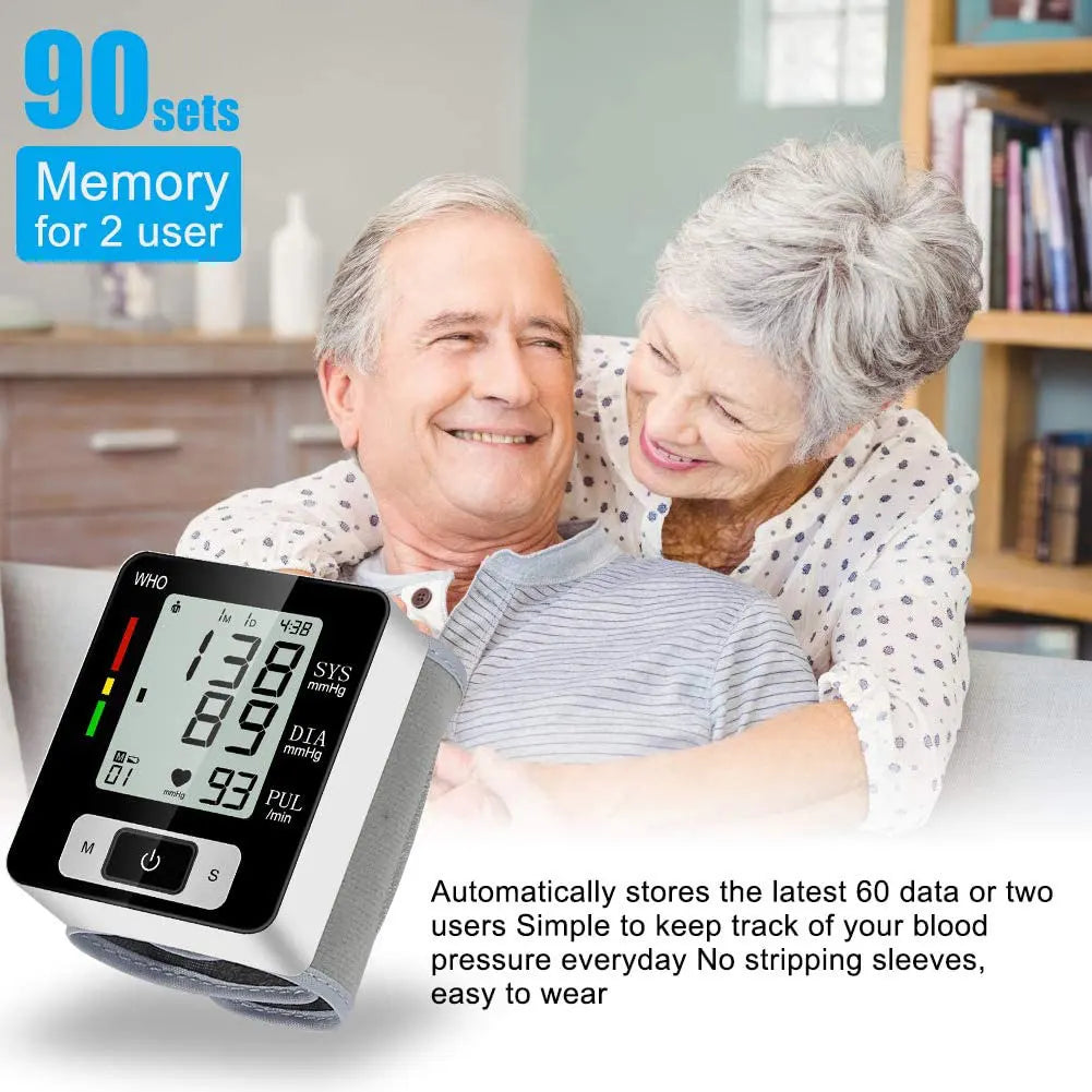 High-Accuracy Digital Wrist Blood Pressure Monitor