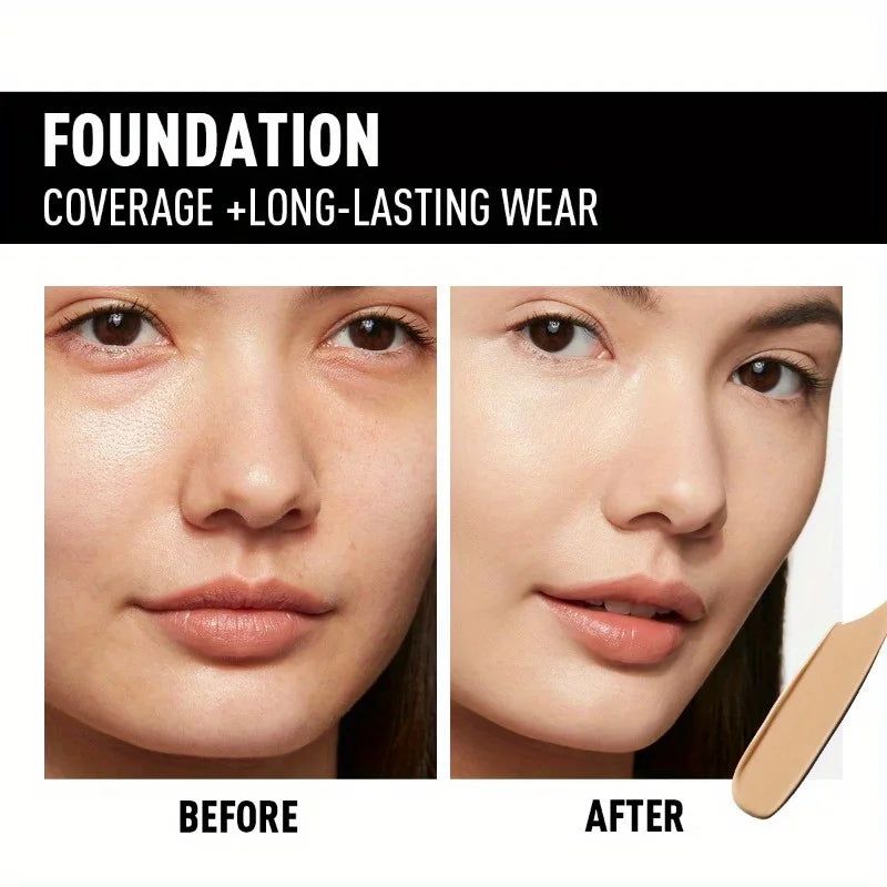 PECOLOVERS Matte Liquid Foundation – Full Coverage & Oil Control