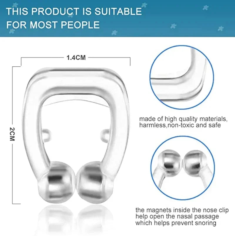 Magnetic Silicone Anti-Snoring Nose Clip