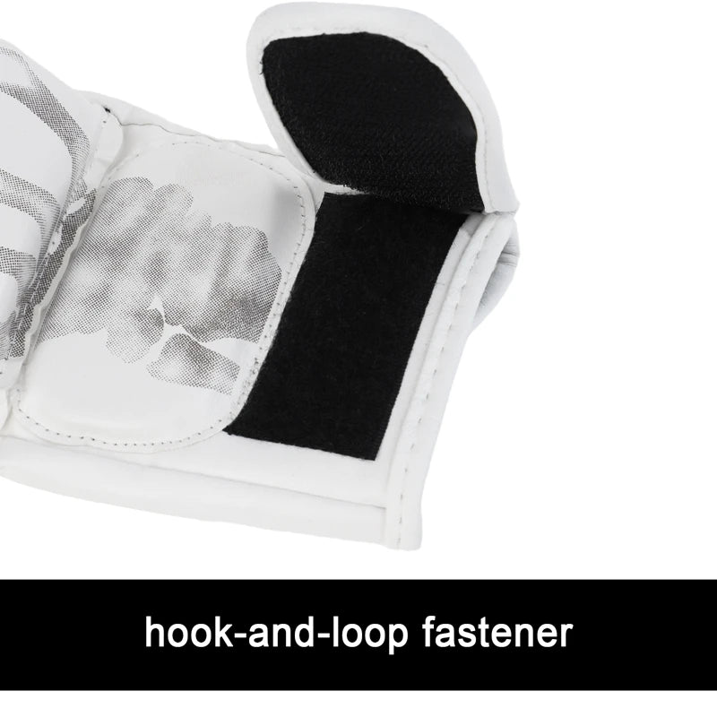 Grappling MMA Gloves – PU Leather Half Finger Boxing Gloves