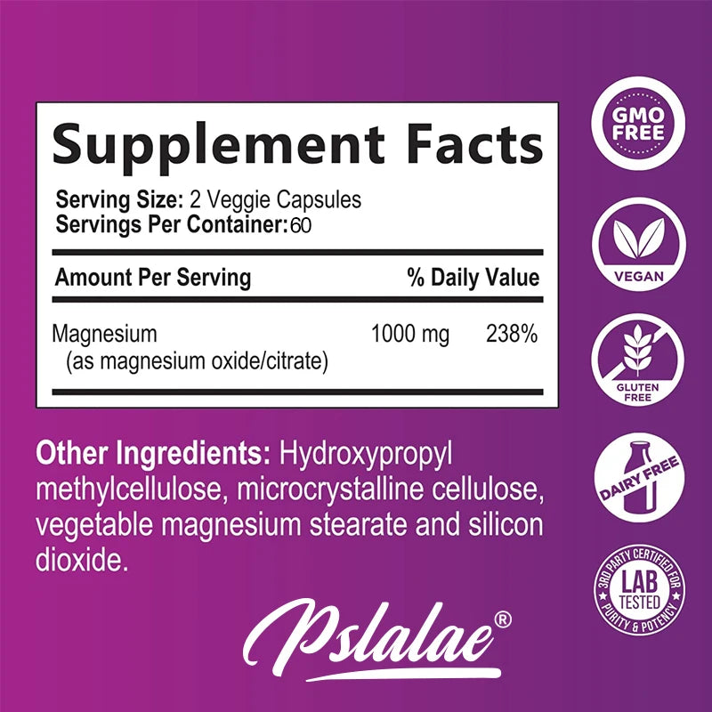 Magnesium Citrate – Muscle, Nerve & Heart Support