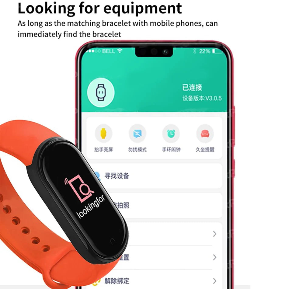 M6 Fitness Smartwatch with Health Monitoring