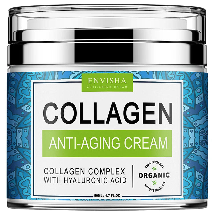 ENVISHA Collagen & Hyaluronic Acid Face Cream – Anti-Aging Moisturizer