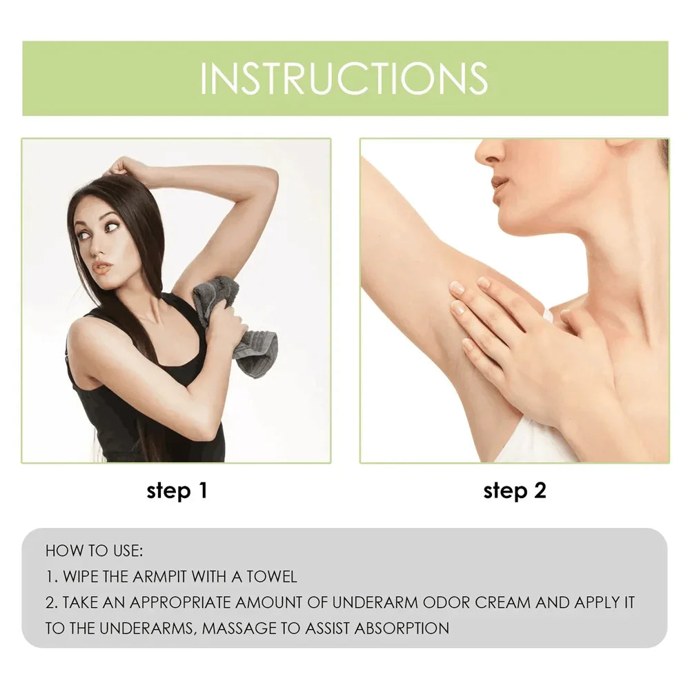 Underarm Odor Removal Cream – Long-Lasting Antiperspirant & Deodorant
