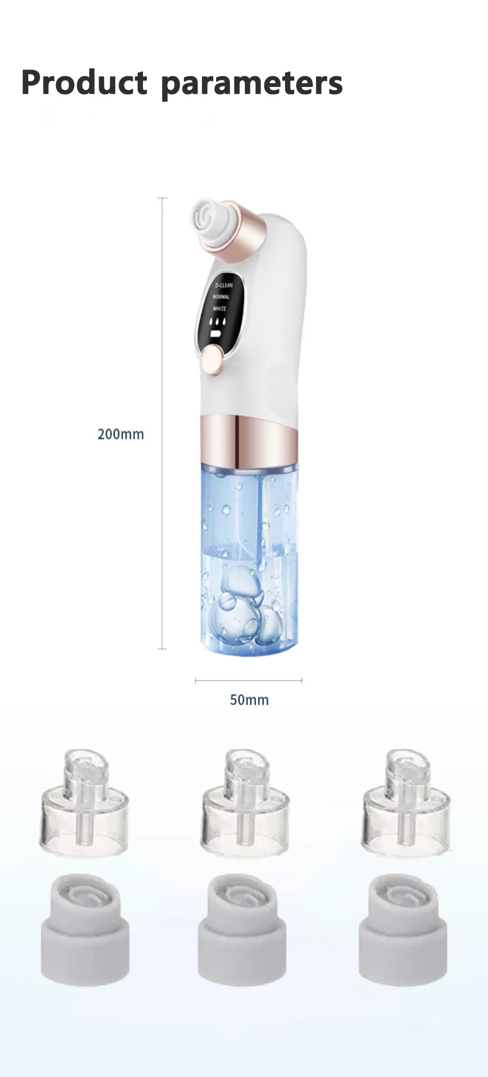 Blackhead Remover Pore Vacuum – Electric Face Cleaner