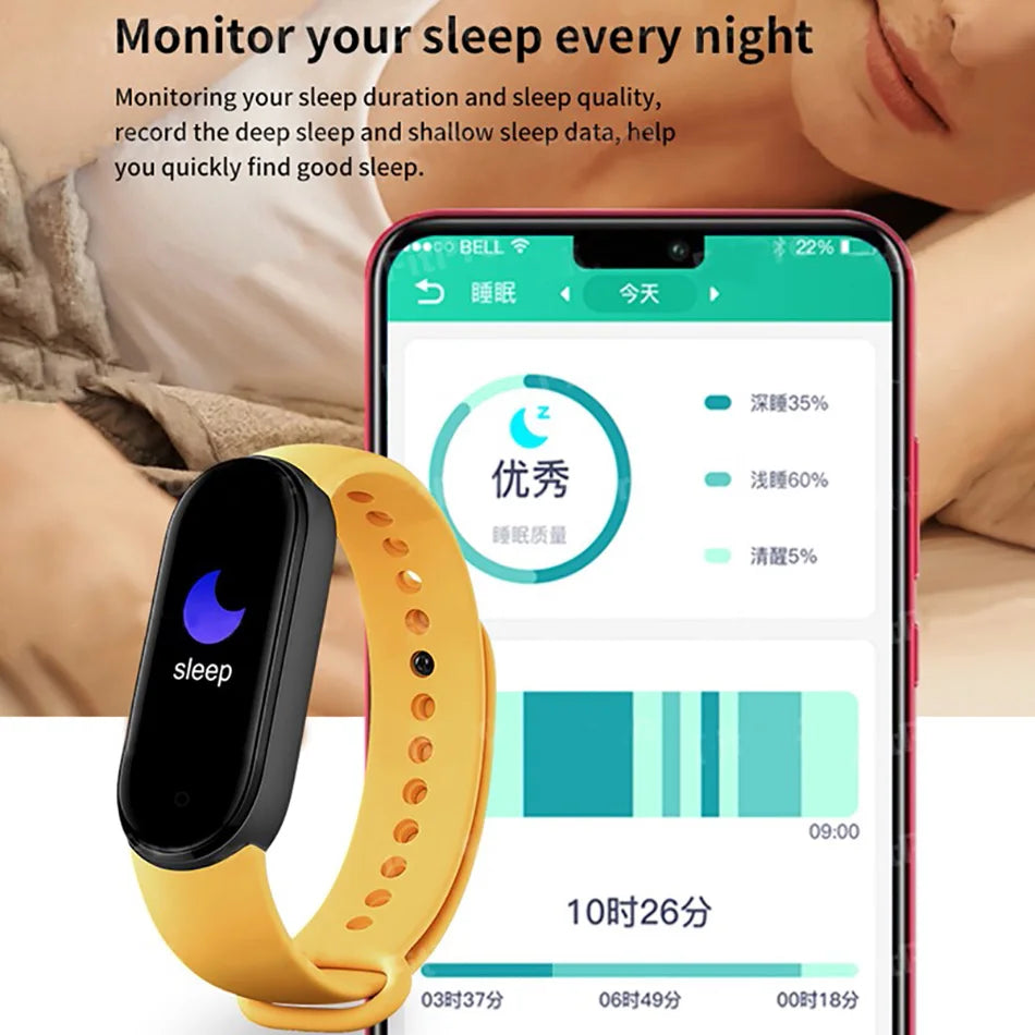M6 Fitness Smartwatch with Health Monitoring