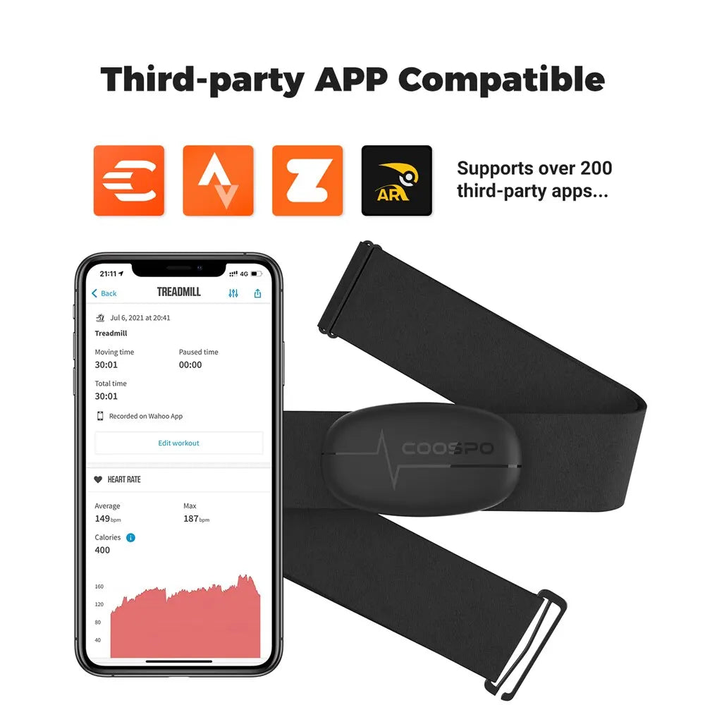 COOSPO H6/H9Z Chest Heart Rate Monitor Bluetooth ANT+